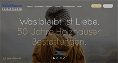 Desktop Screenshot of holzhauser-bestattungen.de